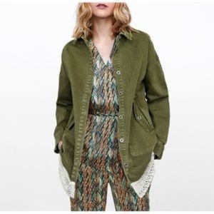 Zara Denim Oversized Jacket